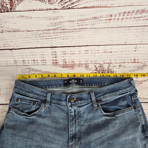 Hollister Epic Flex Men Straight Leg Jeans 34 Blue Casual Western Denim Gorpcore - Picture 11 of 14